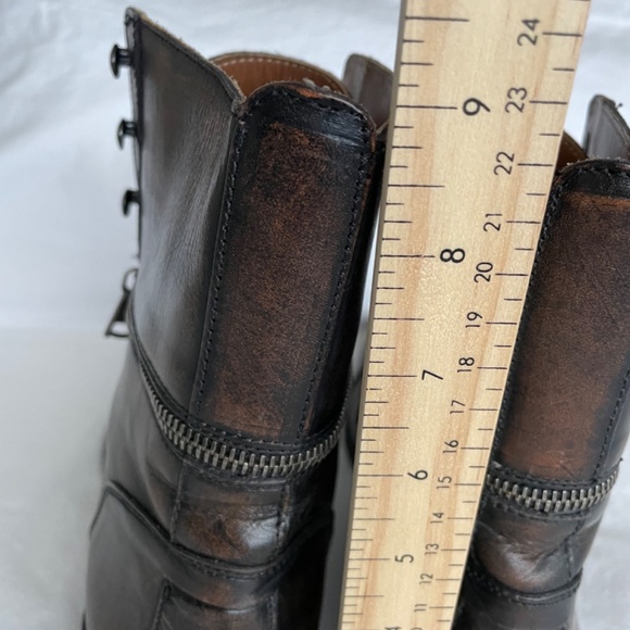 John Varvatos Men’s Leather Zipper Ankle Boots. - Picture 11 of 12